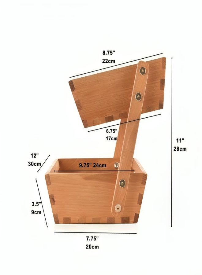 Crysellewoods Wooden Multipurpose Kitchen Organizer Stand Shelf Holder Storage Rack For Spices Jars Utensils Dishes Plates| 2 TierTray Kitchen Cabinets/Counter Top Organizer For Home Décor - Image 3